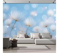MIATCENRT Photo Wallpaper Dream 200x140cm, Sky Dandelion Seed Pattern Silk Cloth 3D Wall Mural Bedroom Living Room Home, Wallpaper Roll Mural, Sofa TV Background Murals