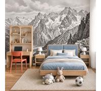 MIATCENRT Sketching Landscape Mural Wallpaper for Living Room Bedroom Decor