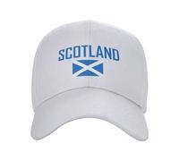 MIATCENRT Unisex Baseball Cap - Fashion Scotland National Flag Baseball Cap Women Men Personalized Adjustable Adult Dad Hat Outdoor Sports Casual Caps,White,One Size