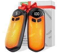 Miaton Electric Hand Warmers Rechargeable 2 Pack with Digital Display, 3000Mah*2 Portable Heater Battery Powered, Men Women Gifts for Chrismas, Outdoor Camping, Hunting