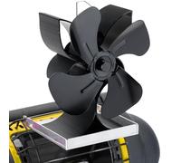 Miaton Heat Powered Wood Stove Fan and Mr Buddy Heater Fan for Little Buddy and Big Buddy (Included Bracket), Non Electric Fireplace Fan Thermal Fan Thermoelectric Fan