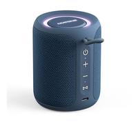 MIATONE Rush Pro Bluetooth Speaker, IPX7 Waterproof, 20W Deep Bass, 360° Sound, LED Light, Bluetooth Speaker TWS Compatible, Built-in Microphone, Bluetooth 5.4, Bath, PC, Festival Gifts for Man (Blue)