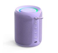 MIATONE Rush Pro Bluetooth Speaker, IPX7 Waterproof, 20W Deep Bass, 360° Sound, Switchable LED Light, TWS Compatible, Built-in Microphone, Bluetooth 5.4, Present, Festival gifts (Purple)