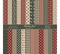 MIATTCLD Scrapbook Paper Winter Patterned Paper for Scrapbooking, 24 Sheets Double Sided Colorful Holiday Decorative Craft Papers for Junk Journals Greeting Cards Decoration (A, 12x12 IN)