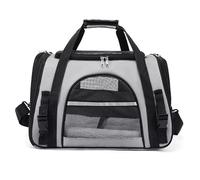Miawouf Cat Transport Bag, Cat Transport Box with Adjustable Shoulder Strap, Comfortable Mattress for Small Cats, 45 cm x 28 cm x 25 cm (Small-Medium), up to 5 kg