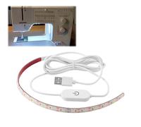 Miawtro Sewing Machine Light Strip,30cm-4000K USB LED Light Strip, Adjustable brightness,Clean White Lights with Touch Dimmer and Clips for Sewing Machines