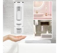 Miawtro Shower Dispenser Wall Mounted, 400ml Shower Gel Dispenser Bathroom, Shower Soap Dispenser with Anti Drip Design, Shower Gel Dispenser Wall Mounted for Body Wash Shampoo Bathroom Restroom Hotel