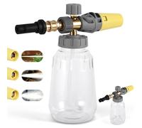 Miawtro Snow Foam lance Compatible with Karcher K2-K7, 1000ML Snow Foam Cannon gun with 1/4 Inch Quick Connector,car foam sprayer with 0-120° Adjustable Nozzle Foams Level for Cleaning Various Vehicle