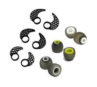 Miayaya Ear Tips Fins Set for JayBird x4 x3 x2 Ear Hooks Ear Wing Tips Accessory Pack Ear Hooks Earbuds Eargels 12pcs in a Box, Black