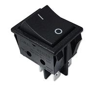 Miayaya On/Off Boat Rocker Switch Canal R Series DPST 20 A 16 A 125 250VAC Replace Hongju Taiheng TH3 Defond DRH-2415-3 Replacement for A Variety Applications PA66 Black Easy Installation Durable