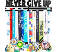 Miayork Medal Holder Display Hanger Rack Frame for Over 40 Medals-Sports Medal Hanger and Ribbon Display Holder Rack with Easy Hanging Bars