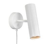 Design For The People Nordlux Dftp Mib 6 Tiltable Indoor Living Bedroom Metal Wall Light In White (Diam) 10Cm