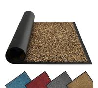 Mibao Dirt Trapper Door Mat for Indoor&outdoor, 40x60 Cm, Brown Black, Washable Barrier, Heavy Duty Non-Slip Entrance Rug Shoes Scraper, Super Absorbent Front Carpet