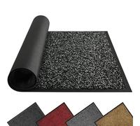 Mibao Dirt Trapper Door Mat for Indoor&outdoor, 40x60cm, Anthracite Black, Washable Barrier Heavy Duty Non-Slip Entrance Rug Shoes Scraper, Super Absorbent Front Carpet
