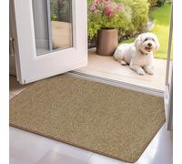 Mibao Door Mat Indoor, 60 x 90 cm, Dirt Trapper Entrance Doormat, Non-Slip Absorbent Low Profile Floor Mat, Dog Doormat, Welcome Mat for Entryway, Kitchen, Front Back Door, Shoes and Pets, Brown