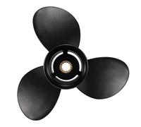 MiBarco 10.3 x 12 OEM Upgrade Aluminum Outboard Propeller fit BRP,Johnson,EVINRUDE,OMC Stern Drive 15-35HP, 14 Spline Tooth, RH