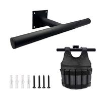 Mibcocny Weight Vest Hanger Wall Mount, Heavy Duty Police Gear Rack, Body Armor Hanger, Tactical Plate Carrier Accessories for Backpack Gym Home Workout (Black)
