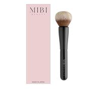 MIBI BEAUTY Multi-Tasking Foundation Brush, Premium Quality, Made in Japan, Ultrafine Synthetic Bristles, Cruelty-free, Vegan, Kumano Fude, Flawless Makeup, Cream and Powder, Blush, Bronzer. MBB001