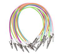MIBICIRI 10pcs Dental Silicon Bib Clips,Colorful Dental Napkin Clip with Metal Clips,Multicolor Napkin Holder with Silicone Lanyard