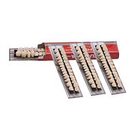 MIBICIRI 112PCS False Teeth, 4Set Dental Acrylic Resin Denture Tooth for Teaching Tools DIY Props Costume Party Ornament Supplies False Tooth for Halloween Horror Prop (23,A2)