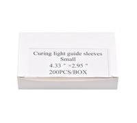 MIBICIRI 200 Pcs Disposable Sleeves for Dental Curing Light Guide Rod, Plastic Covers for 9-11mm Tips