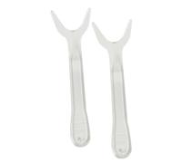 MIBICIRI 2Pcs Dental Photography Retractors,Clear Orthodontic Lip Retractor (Small)