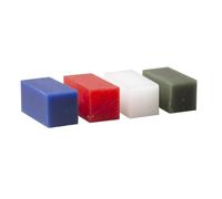 MIBICIRI 4 Piece Colorful Carving Wax, Working Wax Model Design,Mold Sculpting, Dental Oral Materials for Students Practice (4 Color)