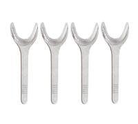 MIBICIRI 4Pcs Orthodontic Dental Cheek Lip Retractor Teeth Mouth Opener,Transparent (Large)
