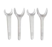 MIBICIRI 4Pcs Orthodontic Dental Cheek Lip Retractor Teeth Mouth Opener,Transparent (Small + Large)