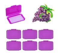 MIBICIRI 6 Boxes Dental Wax for Braces, Dental Orthodontic Care Kits for Braces Protection Pain Relief (Grape Scent)