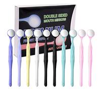 MIBICIRI Dental Mouth Mirror, 10Pcs Mouth Mirror Teeth Oral Care Tools Checkers for Dentists and Home Oral examinations