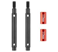 MIBIDAO Steel Extended 5mm 10mm Portal Stub Axle Drive Gear Shaft Compatible With Ascent 1 18 RC Crawler Car Upgrade Parts Universal Fit(add 10mm)