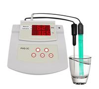 MiBoce Benchtop Lab PH Meter, Digital PH Tester, PH/Temp 2 Electrodes, Automatic Calibration, ±0.01 PH Accuracy, for Aquarium, Laboratory, Swimming Pool