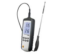 MiBoce Hot Wire Anemometer, Handheld Thermal Anemometer, Measure Wind Speed 0.1~25.0m/s, Wind Flow 0-99999 M³/min, Retractable Probe, LCD Display with Backlight, for Environmental Testing