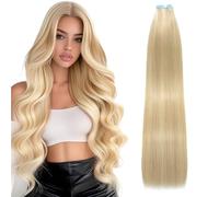 MIBOLT Double Sided Tape in Human Hair Extensions Straight Skin Weft 100% Remy Human Hair with Tape