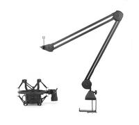Mic Arm Adjustable Microphone Boom Arm, Professional Microphone StandWith Metal Shock Mount, 5/8" Adapter, Sturdy And Durable Tabletop Mounted Boom For Podcasting Streaming Video Recording Live Gaming