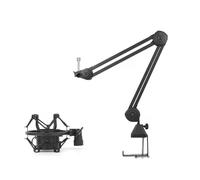 Mic Arm Adjustable Microphone Boom Arm, Professional Microphone StandWith Metal Shock Mount, 5/8" Adapter, Sturdy And Durable Tabletop Mounted Boom For Podcasting Streaming Video Recording Live Gaming