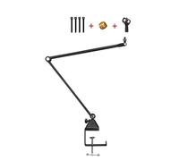 Mic Arm Desktop Boom Microphone Stand, Portable Folding Suspension Arm Mic Stand, Low Profile Mic Arm, 3kg Load Capacity, Mic Arm Desk Moun For Live, Gaming, Streaming, Podcast, Office (Color : Schwa
