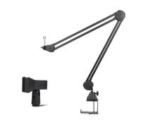 Mic Arm Foldable Low Profile Mic Arm, Maximum Load 2kg Suspension Boom, Desktop Boom Microphone Stand With Universal Clip For Streaming Recording Podcast Game 360° Mic Stand (Size : Long)