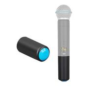 Mic Battery Cover Mic Battery Screw on Caps Wireless Microphone Battery Cover Cap Cup Accessories for Shure PGX2/SLX2/PG58/SM58/BETA58 (Blue)