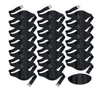 Mic Belts for Theatre Wireless Microphone Holder with Anti Dropping Strap Sweat Absorbent Belt Waistband Bag for Fitness Instructor, Black, 40 Inches, Modern