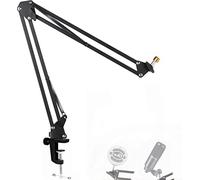 Mic Boom Arm - Heavy Duty Mic Boom Arm Desk Mount Adjustable Suspension Mic Stand Compatible with Audio-Technica AT2020,AT2020USB+, AT2035, ATR2500-USB, ATR2100-USB,Blue Snowball Microphone