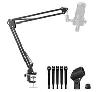 Mic Boom Arm Stand [MAX 3.3lbs ] Heavy Duty Microphone Holder Desk Mics Scissor Mount Streaming Accessories for Blue Yeti HyperX QuadCast S SoloCast snowball Fifine K669B AT2020 - Medium