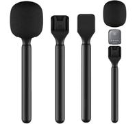 Mic Handle for DJI Mic 1/2 RODE Wireless GO II/ME/Pro, Handheld Interview Stand for Wireless Lavalier Microphone, Vlogging Podcast Rig Adapter, Replacement Holder Mount for DJI/RODE