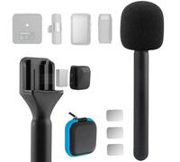 Mic Handle for DJI Mic MINI 1/2/3 RODE Wireless GO II/ME/Pro, Handheld Interview Stand for Wireless Lavalier Microphone, Vlogging Podcast Rig Adapter, Replacement Holder Mount for DJI/RODE