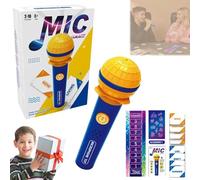 Mic Karaoke Party Game, Family Karaoke Game for 8+ Year Olds, Hilarious Singing Challenge for Families & Friends with 125 Cards, for Game Nights & Christmas Birthday Parties (B)