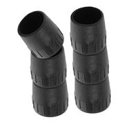 Mic Stand Foot Caps 6 Pack for 25mm Tubes Black Plastic Style B | Instrument Use, Recording Studios and Live Performances, Wear Resistant, Helps Cut Vibration and Noise