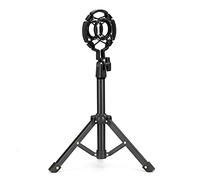 Mic Stand, Microphone Stand Tabletop Microphone Tripod Small Shockproof Desk Mic Stand for Microphone Mobile Live Broadcast Microphone