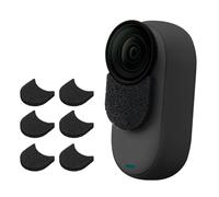 Mic Wind Muff For Insta360 Microphone Windproof Noise Reduction Replacement Windscreen Cover Sports Camera Accessories Professional Video Accessories Compatible with Insta360 GO 3 & GO 3S 6PCS Black