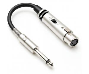 Mic XLR to 6.35mm Jack Plug Dual Impedance Microphone Matching Transformer